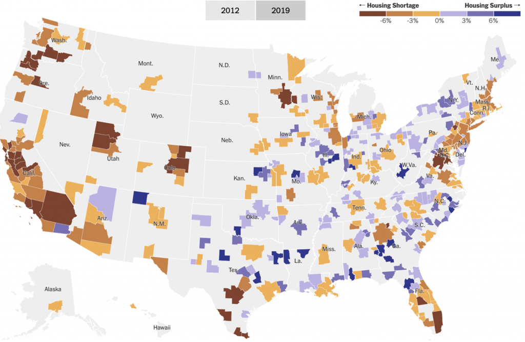 Housing Shortage Map