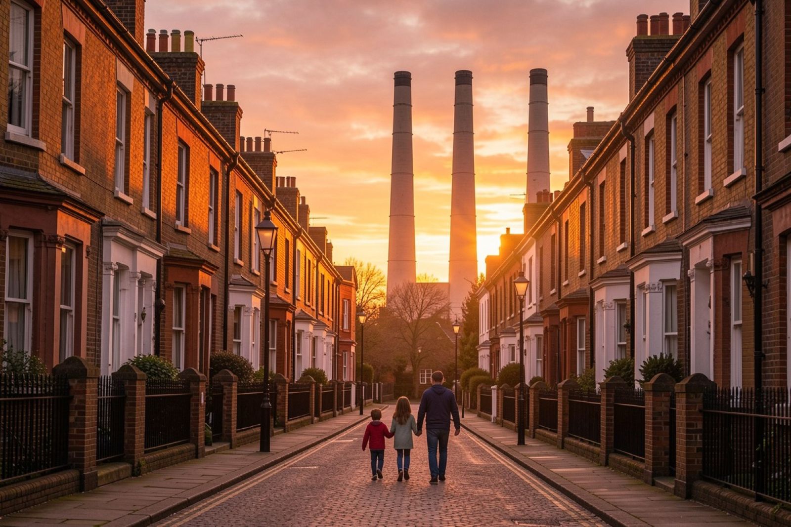 Family homes near Battersea Power Station representing outer-prime property financing south of the river