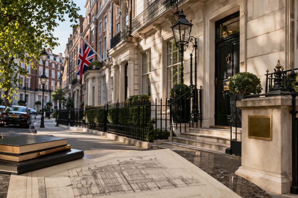 Mayfair townhouse near Park Lane representing prime London property financing for international owners