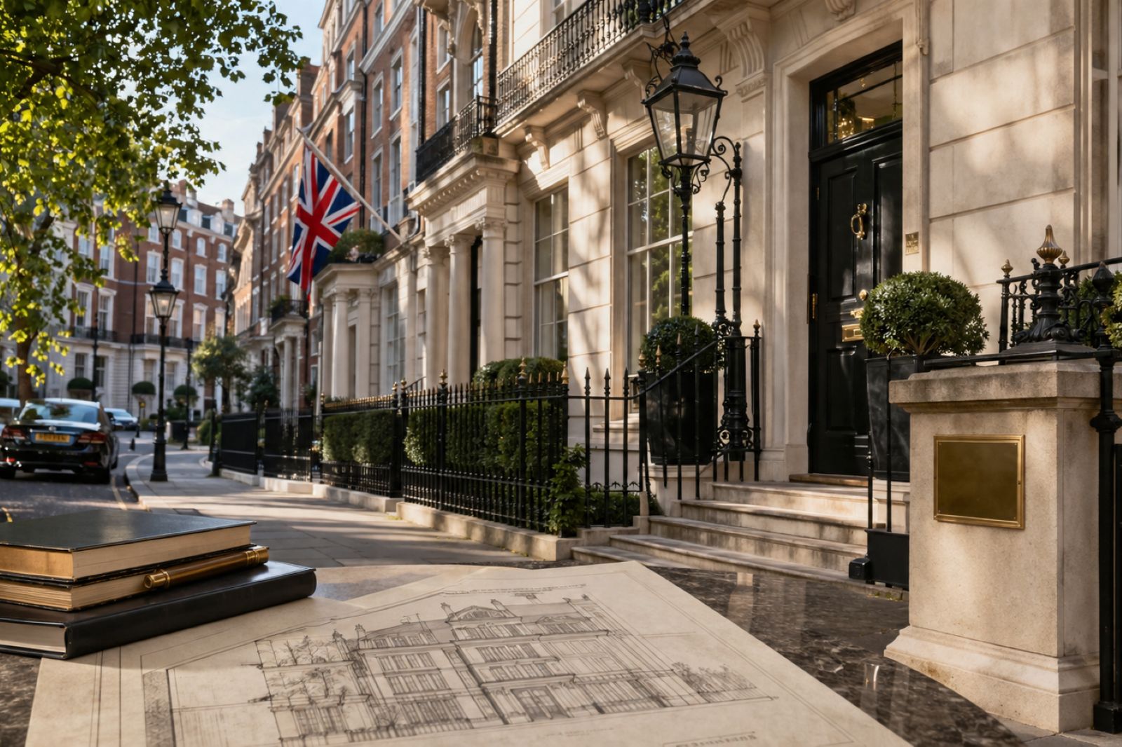Mayfair townhouse near Park Lane representing prime London property financing for international owners