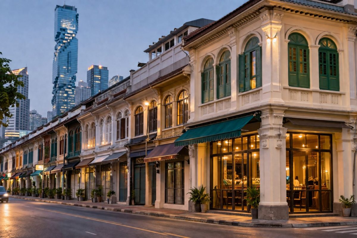 Bangkok shophouse and commercial building representing foreign-owned commercial property financing in Thailand