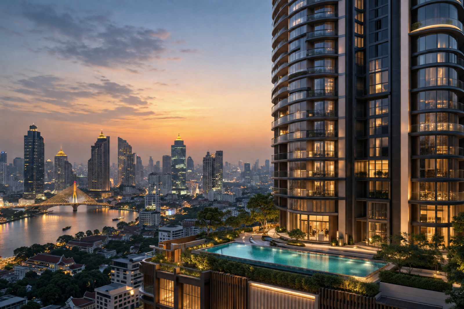 Bangkok condominium building representing a high-quality collateral asset for hard money lending in Thailand