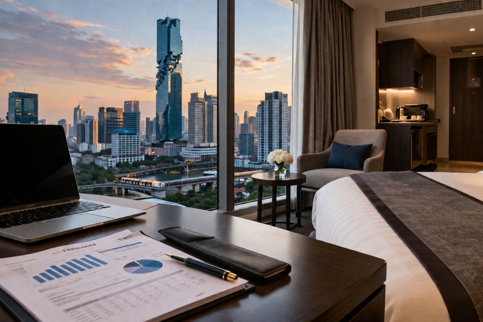 Bangkok serviced apartment and hotel investment unit representing a distinct foreign ownership structure in Thailand