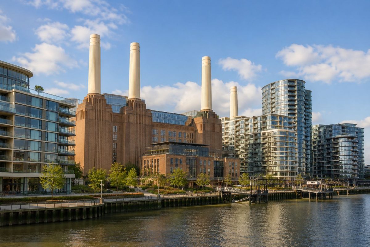 Battersea Power Station development riverside, representing financing considerations for buyers across its phased delivery