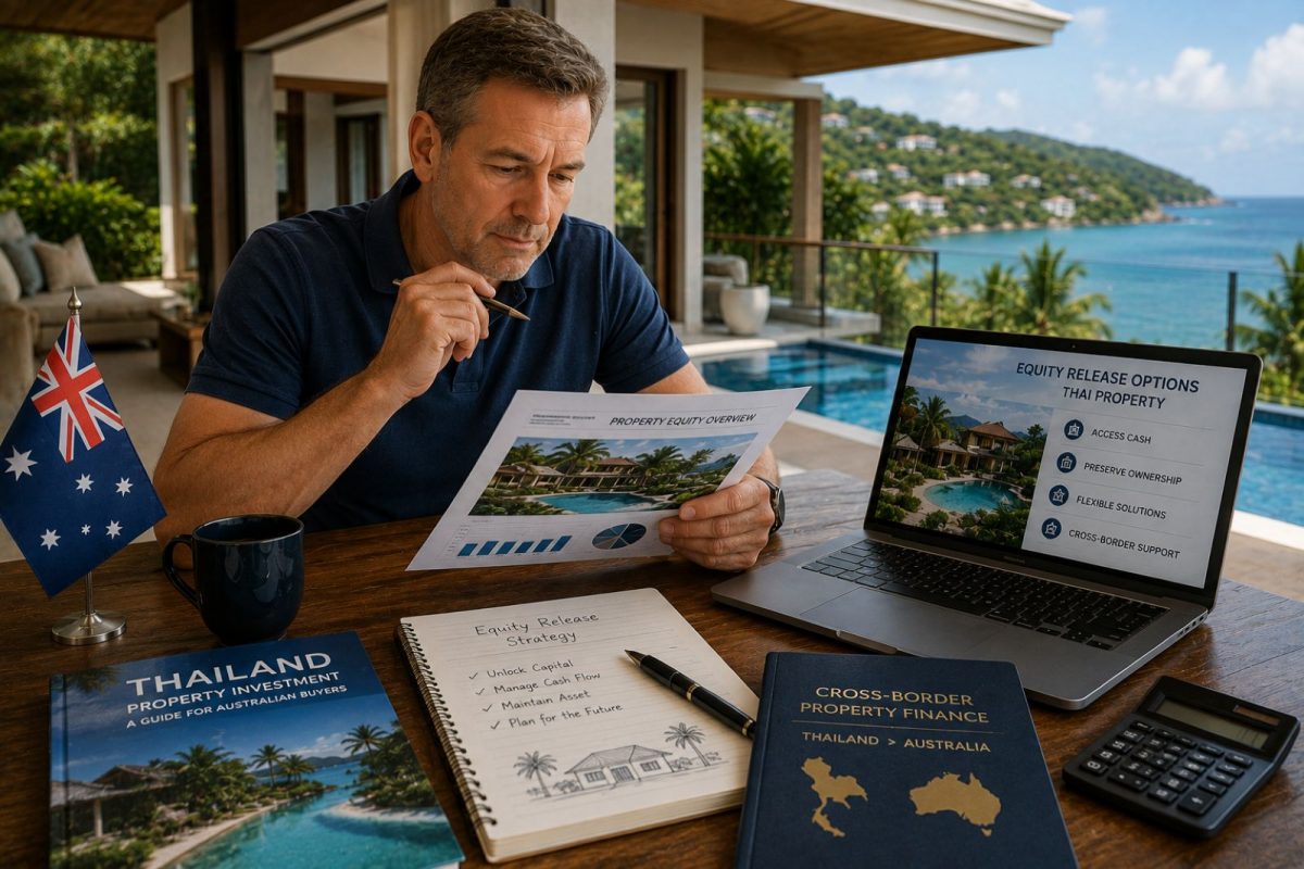 Australian property owner reviewing equity release options for a Phuket villa investment
